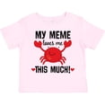 thumbnail image 3 of Inktastic Meme Loves Me Grandson Boys or Girls Toddler T-Shirt, 3 of 5
