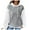 Light Gray, variant on Long Sleeve Tunics Tops With Pockets Fall Comfy Hooded Long-sleeved Blouson One Shoulder Hoody Colorblock Hoodie Waffle Knit Pullover Hoodie(Red,S)
