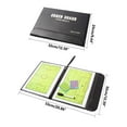 thumbnail image 4 of Portable Basketball Coaches Clipboard, Foldable Dry Erase Marker Board, Magnetic Surface, for Game Strategy, Practice Drills, Team Plays, Black, by Ihhxbz, 4 of 9