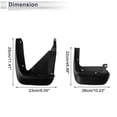 thumbnail image 3 of Unique Bargains 1 juego de guardabarros delanteros y traseros para Mazda Axela (Hatchback) 2014-2019 con accesorios de montaje, 3 of 6