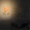 thumbnail image 2 of Yayeee 2-Pack Plug in LED Night Lights with Light Sensors Motion Detectors, Abstract Floral Art, 2 of 7