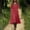 Red, variant on Odbmxy Cotton Linen Midi Dresses for Women Tunic Summer Short Sleeve Sundress Vintage Dress Women Flowy Holiday Plain