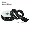thumbnail image 2 of 1 Inch 25 Yard Wide Satin Ribbon Grosgrain Valentine Wedding Ribbon, Just for You, Black, 2 of 6