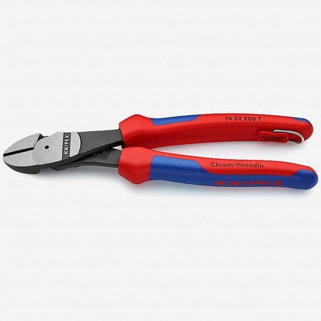 

Knipex 10 High Leverage Diagonal Cutters 12 Degree Angled - MultiGrip Tethered Attachment
