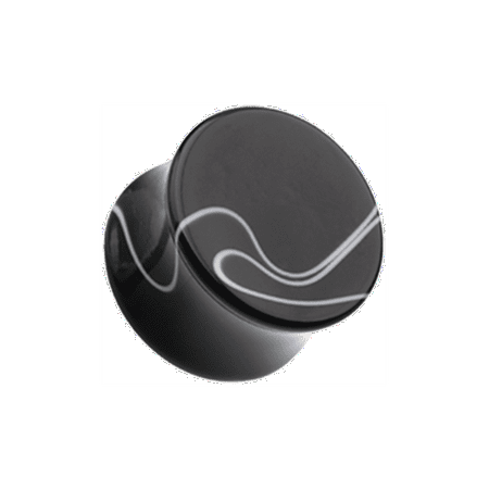 

Marble Swirl Acrylic Double Flared Ear Gauge Plug