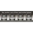 thumbnail image 2 of Lindsay Irish Coat of Arms Tumbler Glasses - Set of 4 (Sand Etched), 2 of 2