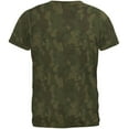 thumbnail image 2 of Green Woodland Camo Mens Soft T Shirt Military Green LG, 2 of 2
