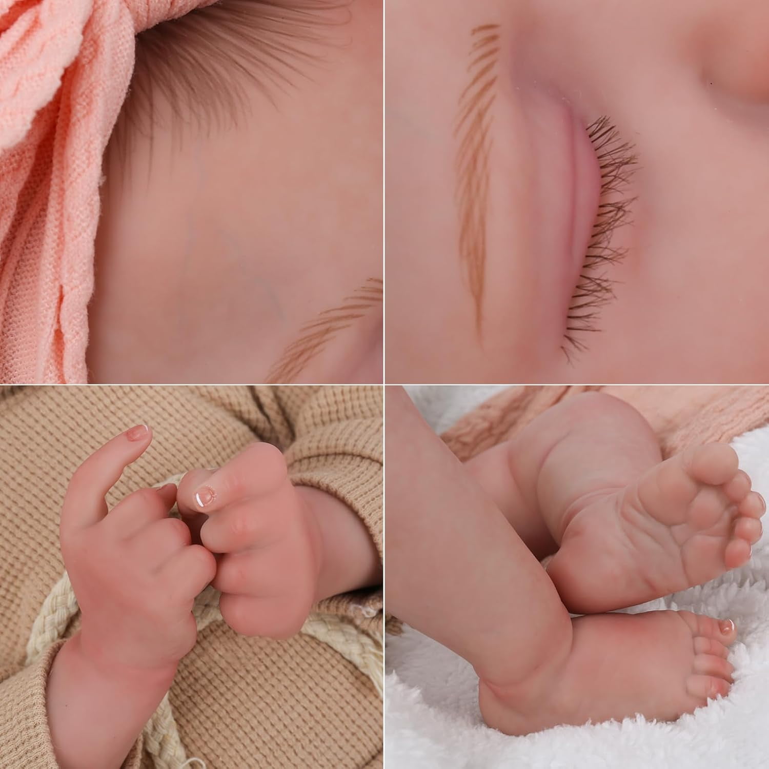 Reborn Baby Dolls Girl - 20 Inch Realistic Baby Doll Real Life Baby Doll,Sleeping Soft Reborn Doll,Newborn Lifelike Weighted Doll, Accessories Gift Toys for Ages 3+