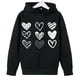thumbnail image 4 of Sudadera con capucha y estampado de corazón de San Valentín, sudadera de manga larga para niños y niñas, chaqueta para niñas de talla mediana y grande., 4 of 7