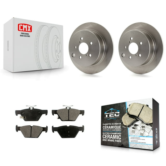 Transit Auto Rear Disc Brake Rotors and Ceramic Pads Kit for Car Subaru Crosstrek K8T-102987