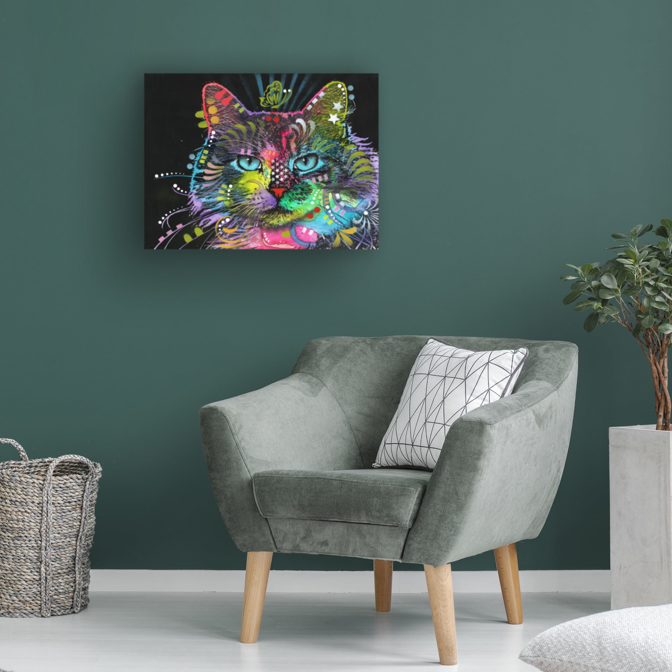 Canvas Wall Art - Dean Russo 'Blue Stare' Wall Art for Living Room, Bedroom, or Office Décor by Trademark Fine Art - 47 x 35 Inches