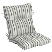 Better Homes & Gardens 44" x 21" Grey Stripe Rectangle Outdoor Chair Cushion, 1 Piece