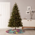 thumbnail image 6 of Rateoe Trendy Colorful Pineapples Pattern Christmas Tree Skirt with Ties, Christmas Tree Decorations, Farmhouse Christmas Decor Xmas Holiday Decorations-36", 6 of 6