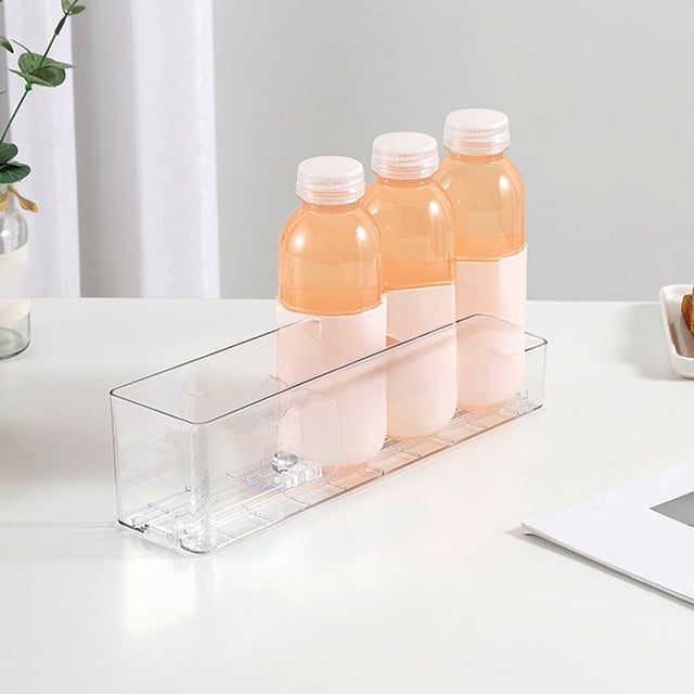Refrigerator Water Bottle Organizer Auto Sensing Plastic Drink Dispenser Container For Fridge Carbonated Beer Bottles