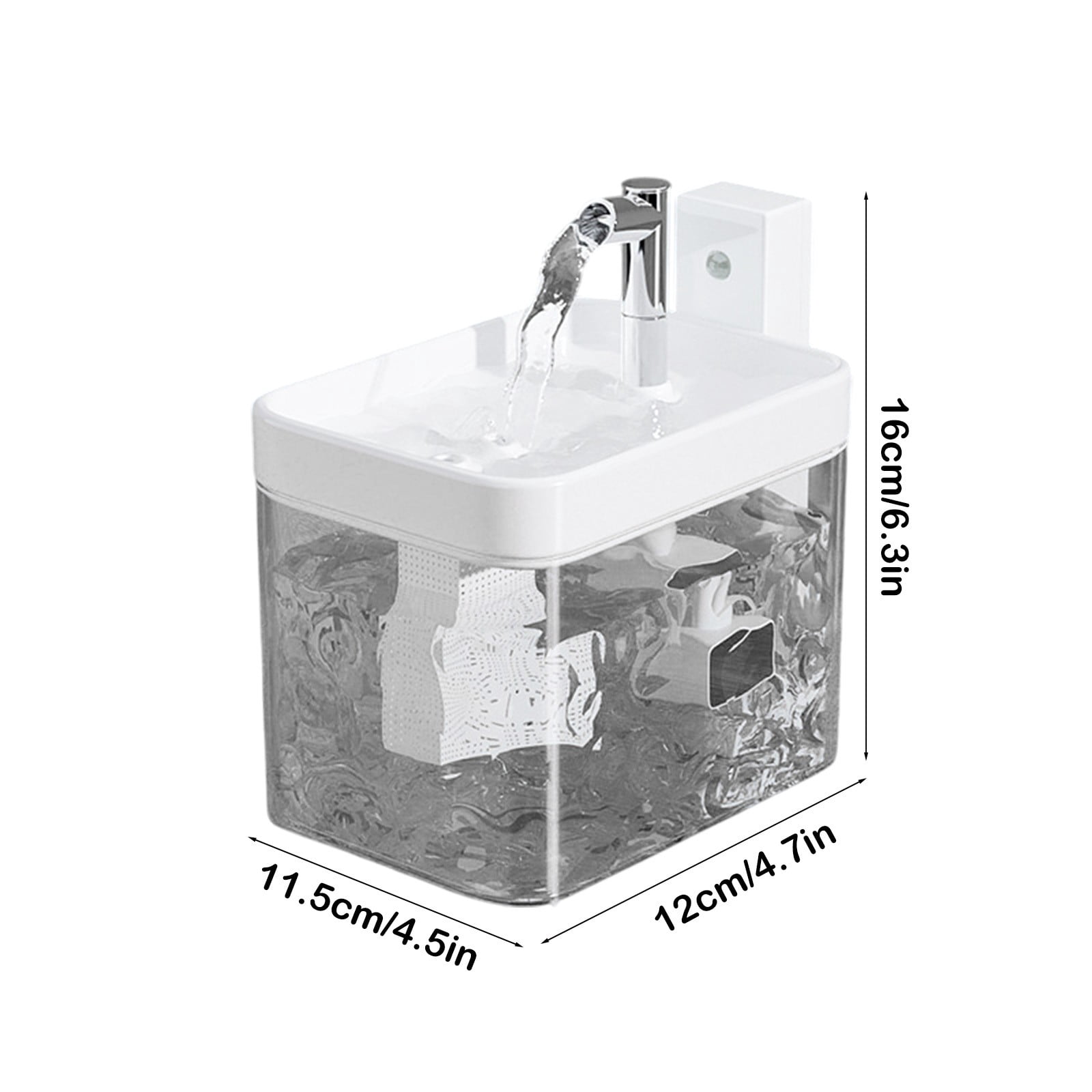 Smart Automatic Cat Water Fountain Quiet Circulation Drinking Dispenser Large Capacity Filtration System Sensor Activated Pet Hydration Bowl Easy Clean Fresh Water Supply