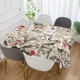 thumbnail image 4 of SKYSONIC 60"x120" Square Tablecloth with Satanism and Occultism in Retro Style Prints, Anti-Wrinkle and Smooth Table Cloth for Kitchen/Home Party Decoration, 4 of 7