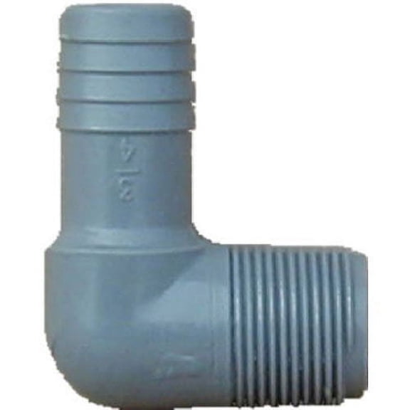 Genova Products 352810 Combination Elbow Ins x Mip Pipe Fitting, 1"
