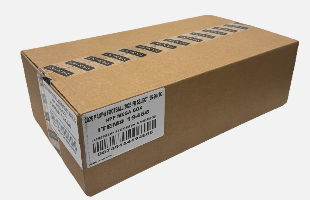 2025 Panini Select Football Mega Box Factory Sealed Case