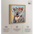 thumbnail image 2 of Flower Child Koala Canvas Print Zoo Art by Art Remedy, Gold Frame, 36 x 45, 2 of 6