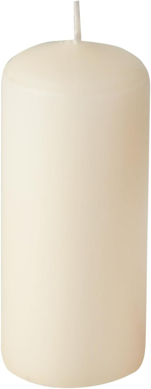 Papstar Wax Candles, 17912 10, 40 x 90 mm Off-white