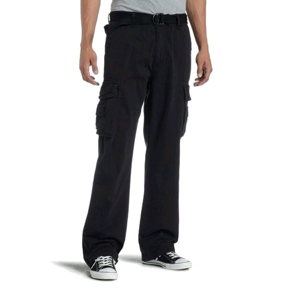 Unionbay Men's Survivor Iv Relaxed Fit Cargo Pant - Reg and Big and Tall Sizes, Black, 32x30