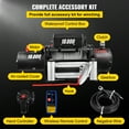 thumbnail image 6 of VEVOR Truck Winch 18000Ib Electric Winch 75ft/22.8m Cable Steel 12V Power Winch Jeep Winch with Wireless Remote Control and Powerful Motor for UTV ATV & Jeep Truck Wrangler in Car Lift, 6 of 9