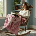 thumbnail image 4 of Cozy Mary Blanket Soft Floral Print Blanket Warm Flannel Prayer Throw For Mom Grandma Birthday Throw Blankets Full Size Blankets for Bed up Throw Blanket Bohemian Throw Blankets for Bed Pot Blanket, 4 of 7