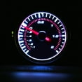 thumbnail image 1 of 2 Pulgadas de 2 Pulgadas 50 mm Rojo Rojo LED Turbo Boost Prensa Prensa, Pitero de la Barra de Medidor 12 V Para Lente de Tinte de Humo Durante El Día, Transparente Led de Pantalla, 1 of 7