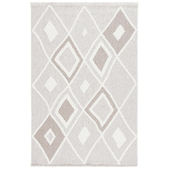 SAFAVIEH Lotus Karen Geometric Area Rug, Beige/Ivory, 8' x 10'