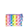 thumbnail image 2 of No Boundaries Women's Graphic Beach Pouch - Rainbow Checker, 2 of 5