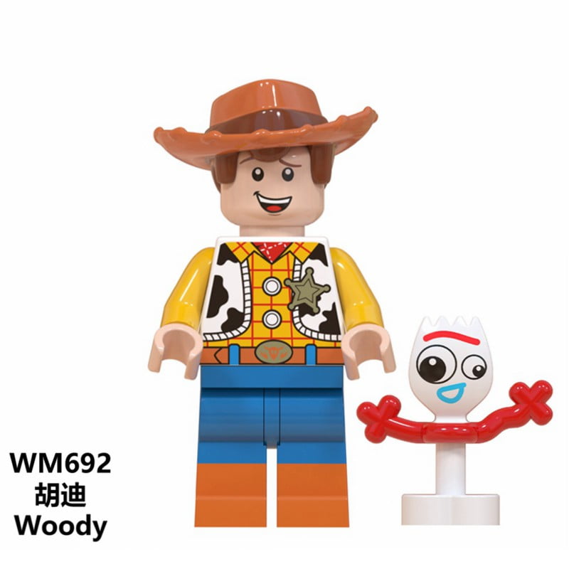 Amyove Legoing Toy Story 4 Minifigure Buzz Lightyear Woody Jessie Alien Ducky Bo Peep Building Blocks Toys For Children Gifts 207