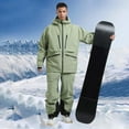 thumbnail image 2 of Vibrex Men's Cold Weather Ski Jacket Insulated Waterproof Snowsuits Winter Warm Outdoor Skiing Snowboard Jackets for Men Mens Solid Color Ski Suit Snowboard Snowsuit Snow Coats Waterproof Hooded, 2 of 9