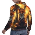 thumbnail image 6 of Sikiie Sunset Maple Tree Fox Men's Hoodie, Essentials Hoodie, Sweatshirt, Pullover Hooded Sweatshirt for Men-Medium, 6 of 7