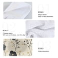 thumbnail image 2 of Yayeee Kitchen Hanging Hand Towels Set of 2 with Loop Bathroom Absorbent Tie Towel, Small Black Flowers, 2 of 7