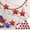 Red, variant on Cififendec 4th of July Large Sequin Star Set of 15, 5.79"×2.8", Patriotic Solid Color Hanging Decorations Suitable for Independence Day Party & Tree Decor(Blue0