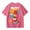 Hot Pink-110, variant on Happy 100Th Day Of School Pencil Apple Print Kids' T Shirt Top Back To School Season Short Sleeve Beige 3 Y-4 Y