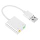 thumbnail image 1 of Adaptador de tarjeta de sonido USB para PC, divisor de auriculares, divisor de micrófono y auriculares, adaptador de audio estéreo., 1 of 6