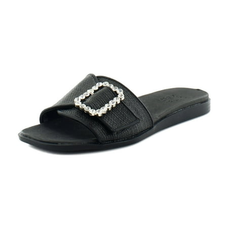 

Naturalizer Olivia Slide Women s Sandals Black Straw Fabric Size 7.5 M