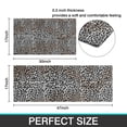 thumbnail image 7 of Black and Tan Leopard Print Kitchen Rugs Sets Of 2,Anti Fatigue Kitchen Mat Rugs Non Slip Washable,Decorative Kitchen Floor Mats for Kitchen,Sink,Laundry,17"x30"+17"x47", 7 of 7