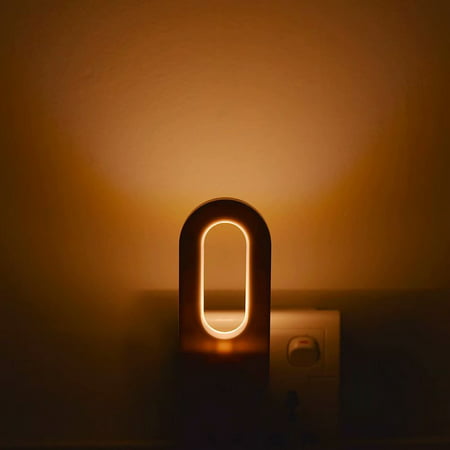 2Pack Motion Sensor LED Night Light, Plug in Motion Night Ligh for Hallway Bathroom Stairs Kitchen Garage Bedroom-Warm