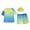 1PC-B# Helicopter, variant on Bellafa Boys Two Piece Rash Guard Swimsuits Set with Swim Trunk Kids Short Sleeve Bathing Suit Swimwear Set With Hat