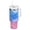 Tie-dye Clouds Pattern, variant on 40 oz Insulated Stainless Steel Tumbler Double Wall Stainless Steel Tumbler with 2-Way Drinking Small Colors Shapes