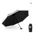 thumbnail image 1 of Paraguas de viaje con revestimiento de titanio | Marco de aleación de aluminio de 8 varillas | Protección solar y contra la lluvia de 104 cm | Protección UV reflectante del calor para playa,, 1 of 7