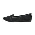thumbnail image 3 of FUZZY Lacy Women Extra Wide Width Casual Metallic Flat BLACK 12, 3 of 6