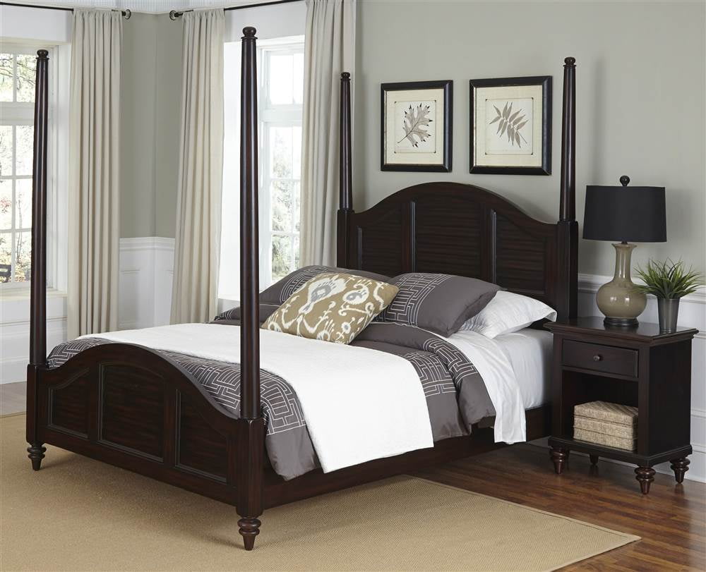 2-Pc Bedroom Set in Espresso Finish (Queen: 89.25 in. L x 63 in. W x 80 in. H)