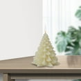 thumbnail image 4 of Vela de árbol de Navidad, estatua 3D, regalo para niños, velas perfumadas, decoración del hogar Blanco lechoso, 4 of 9