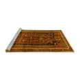 thumbnail image 2 of Ahgly Company Machine Washable Indoor Rectangle Persian Yellow Traditional Area Rugs, 4' x 6', 2 of 4