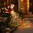 thumbnail image 4 of 28 Inch Santa’s Magic Pour Solar Garden Lights With Gifts Bag Ground Floor Lamp, Star Candy Cane Gift Box LED String Lights Outdoor Christmas Decorations for Yard Lawn Walkway Patio Garden Pathway, 4 of 5