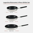 thumbnail image 3 of Lagostina Ristorante 3-Ply Clad Plasma Non-Stick Skillet Set; 20cm, 26cm, & 30cm, 3 of 12