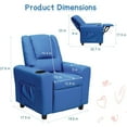 Alwalue Kids Recliner Chair with Cup Holder Recliner for Toddler Child